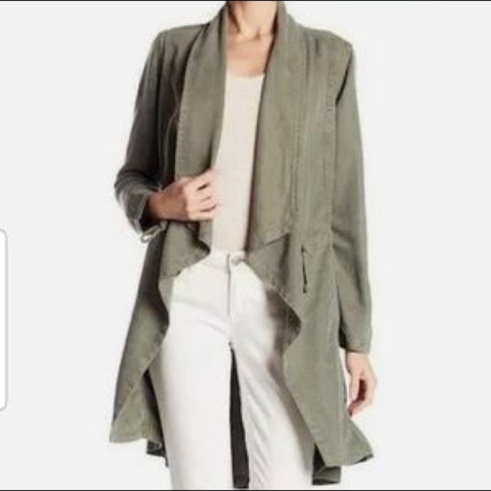 Max Jeans Tencel Drape Front Jacket Sz XS